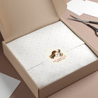 Monaco's Coffee Co. Logo Round Vinyl Sticker — Retro Café Branding Sticker